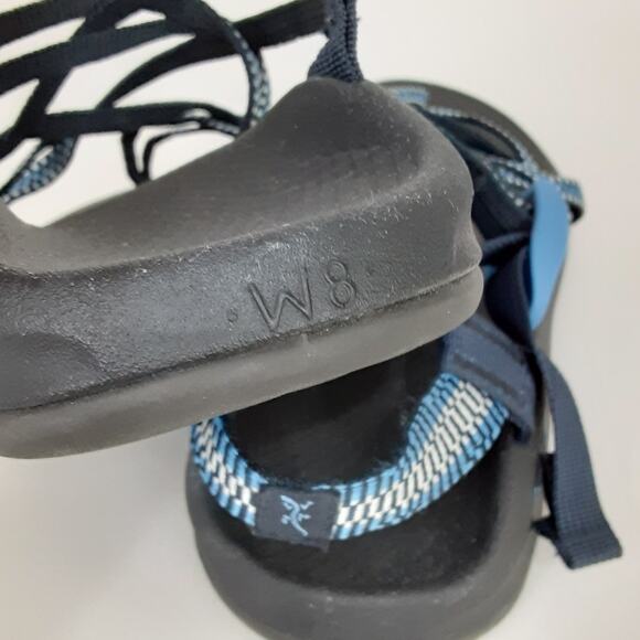 Chaco Eddy X2 Adjustable Outdoor Hiking Sandals Blue Toe Loop Women 8 Water Shoe - Picture 6 of 8